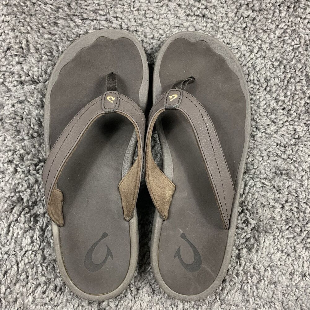 OluKai Ohana - W Brown Comfort Flip Flop Beach Sandal Women's Size 9 - Picture 6 of 8